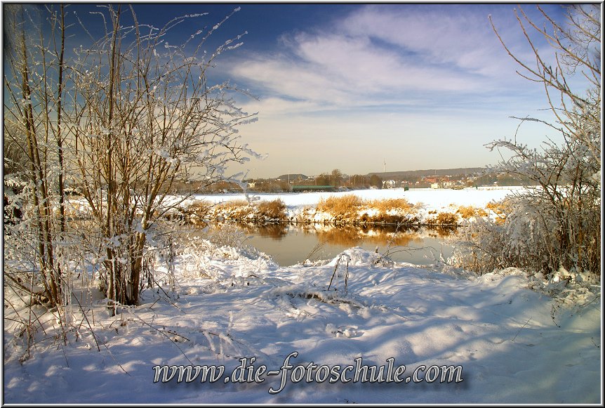 Im Schwerter Ruhrtal nahe der Ruhrbrcke im Januar 2009.